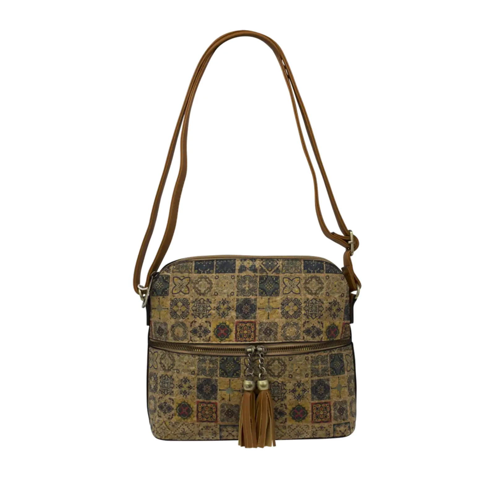 Patterned Cork Crossbody - Image 5