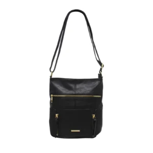 Alpini Triple Zip Crossbody with Tassels