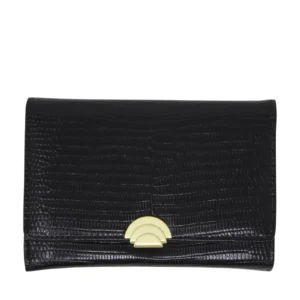 Faux Lizard Skin Essential Fold Over Purse