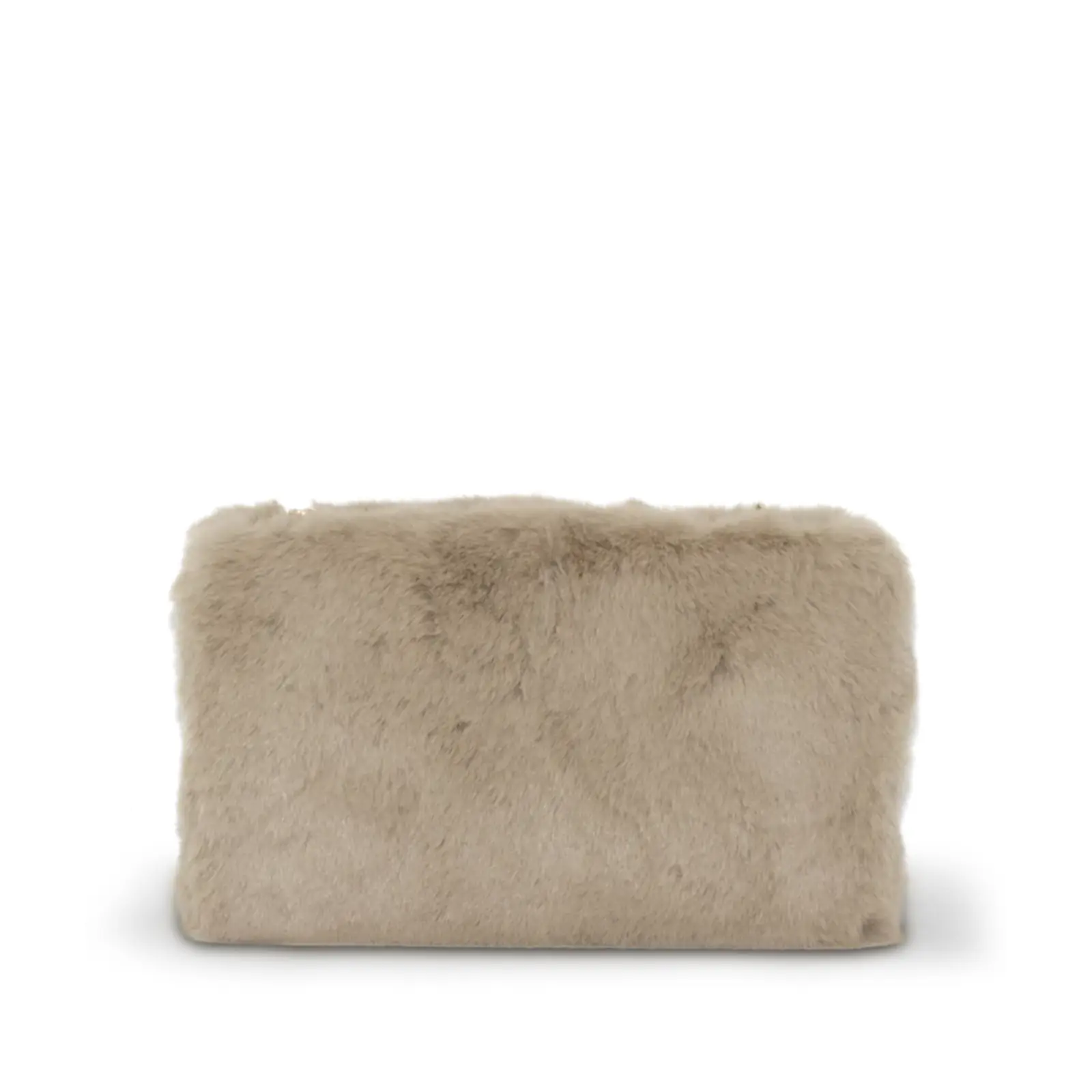 Solid Clip on Faux Fur Clutch - Image 5