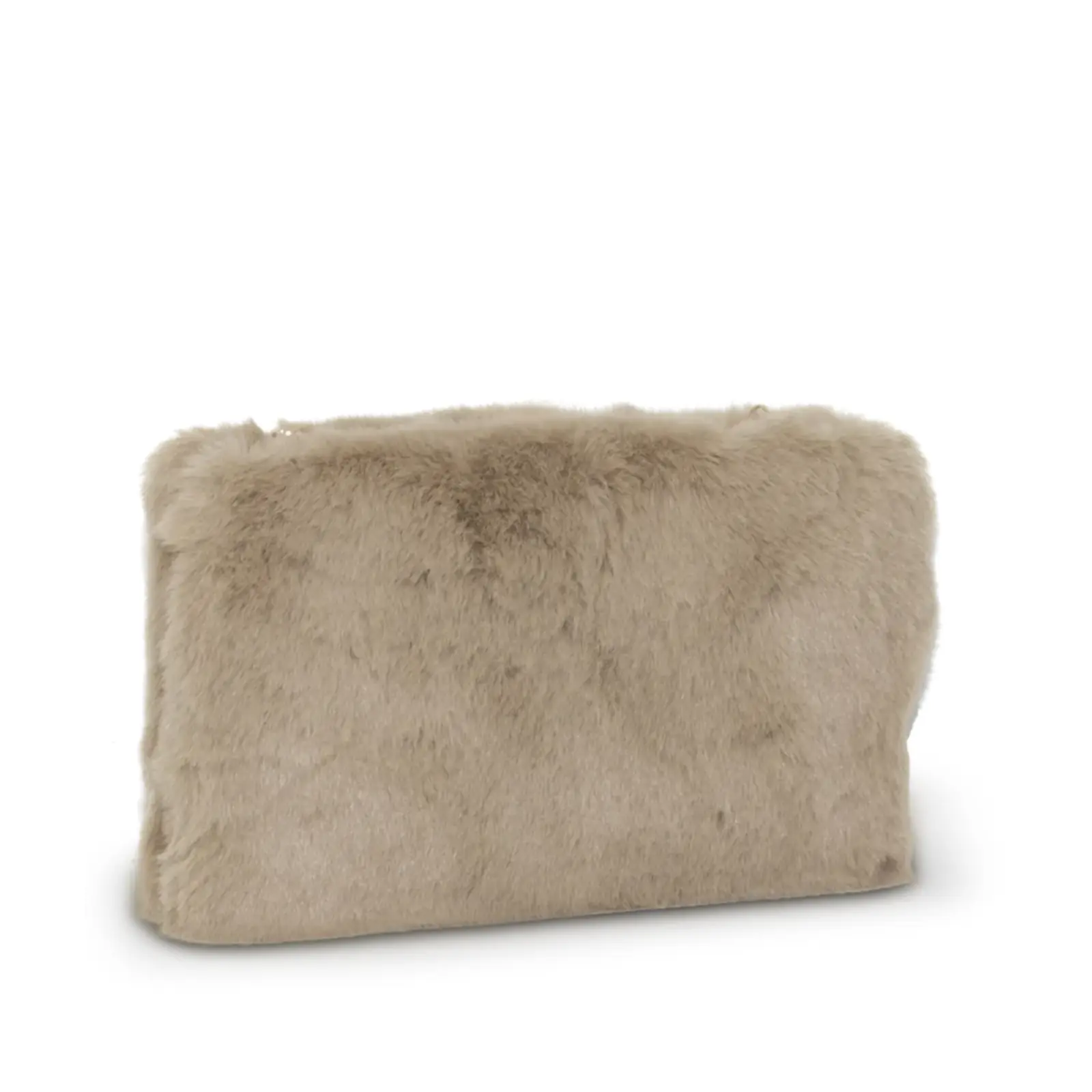 Solid Clip on Faux Fur Clutch - Image 6