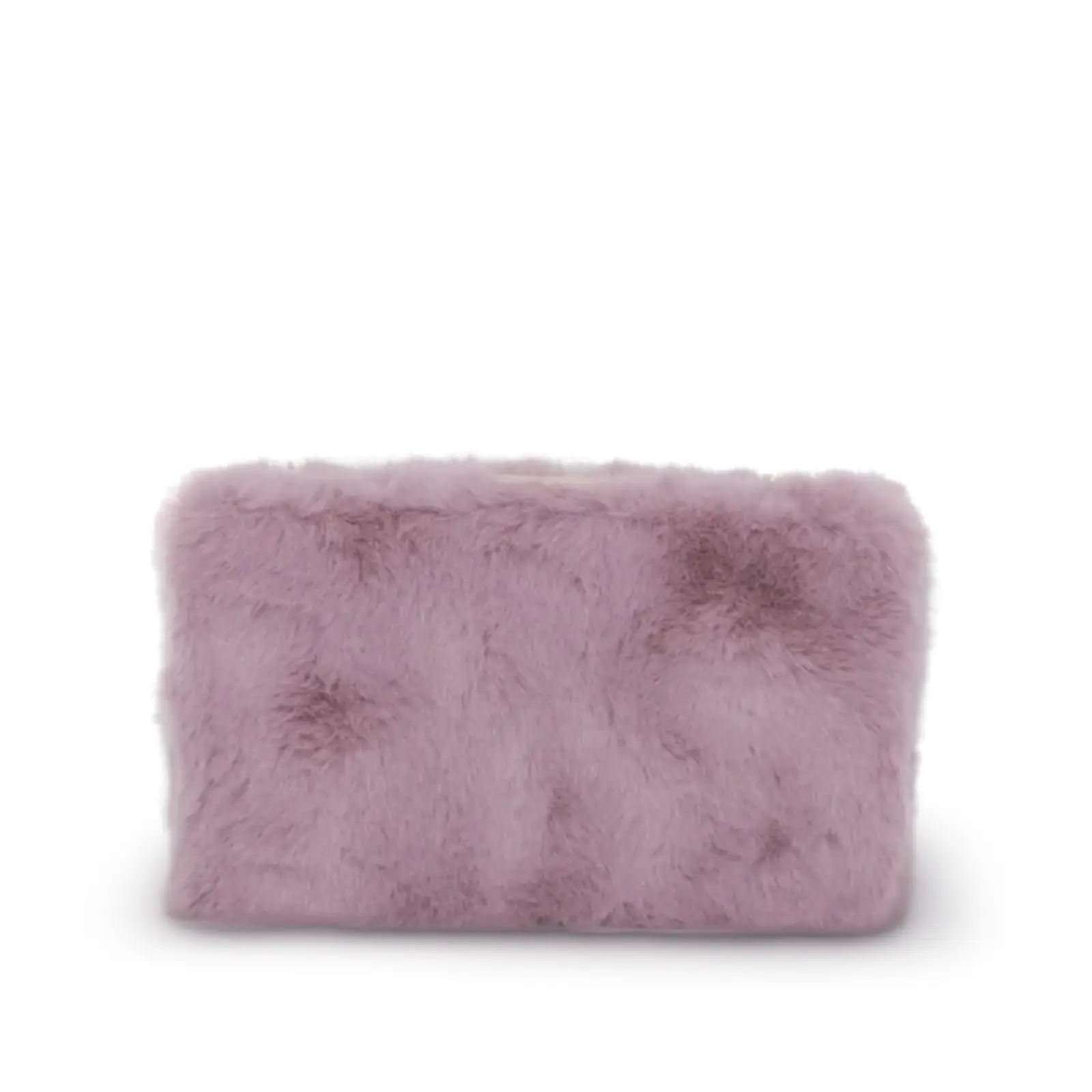 Solid Clip on Faux Fur Clutch - Image 9