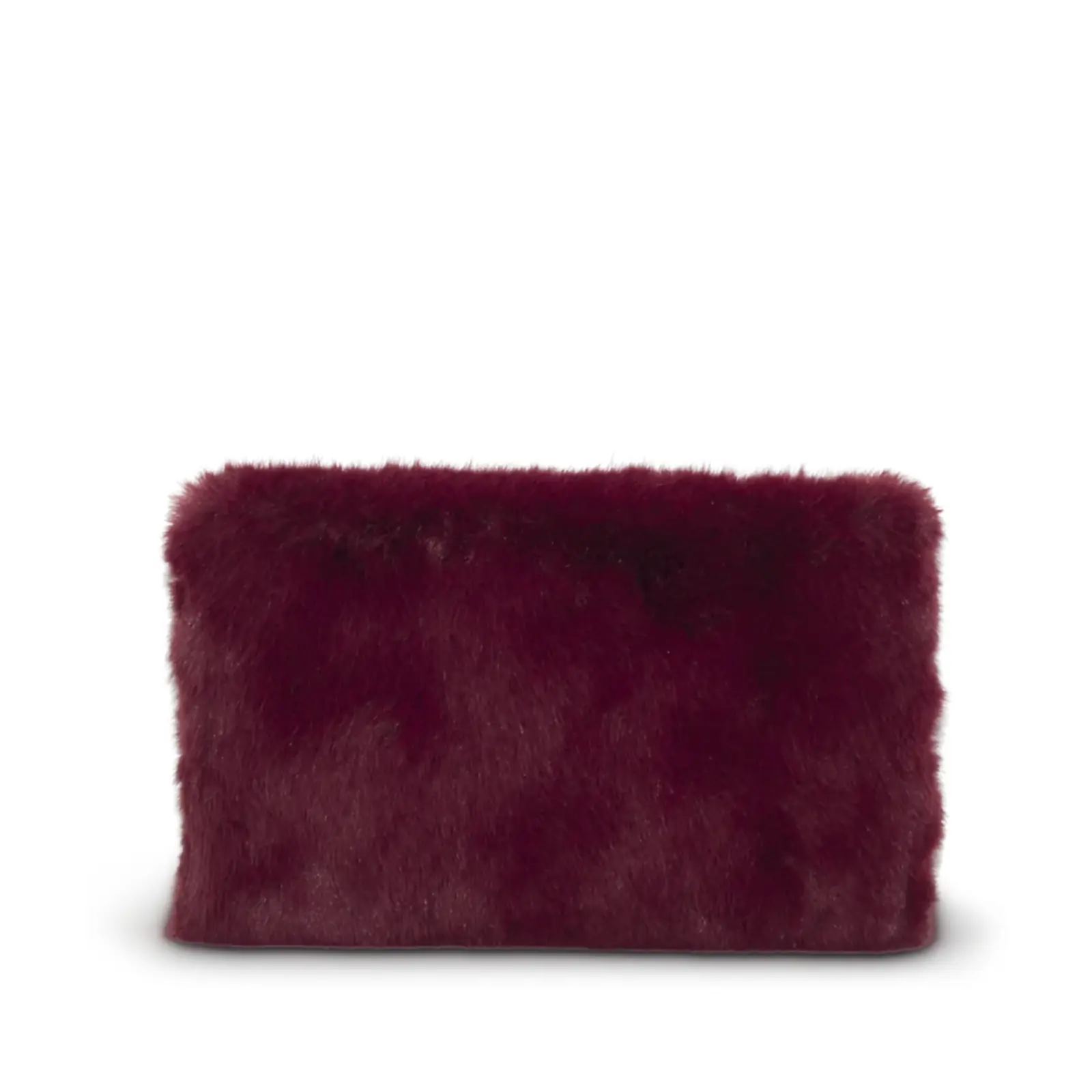 Solid Clip on Faux Fur Clutch - Image 11