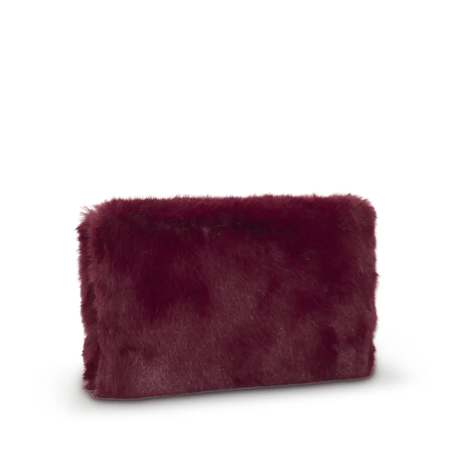 Solid Clip on Faux Fur Clutch - Image 12