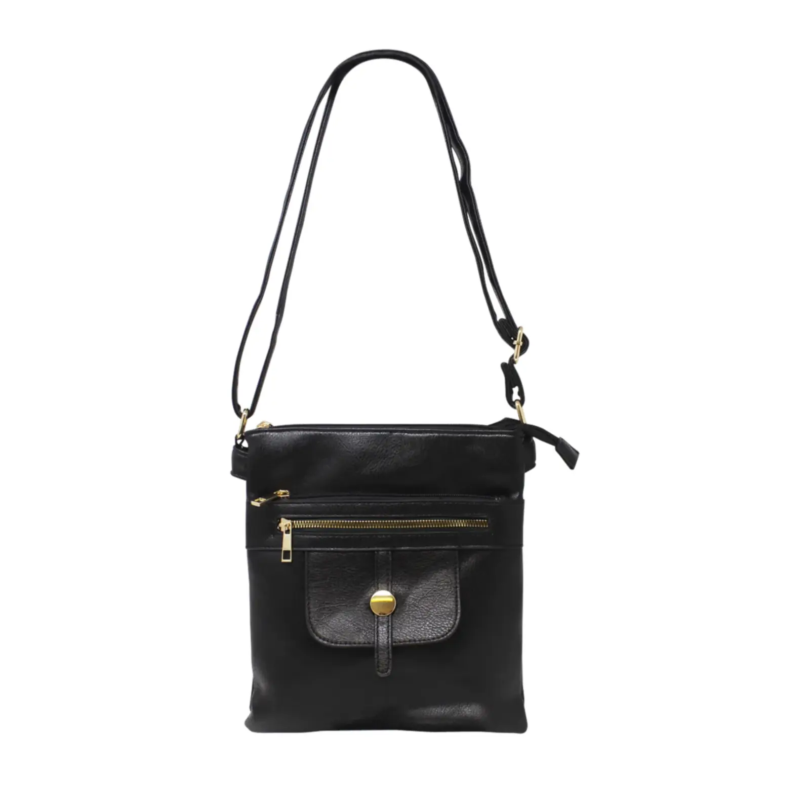 Multi-Zip Flap Crossbody