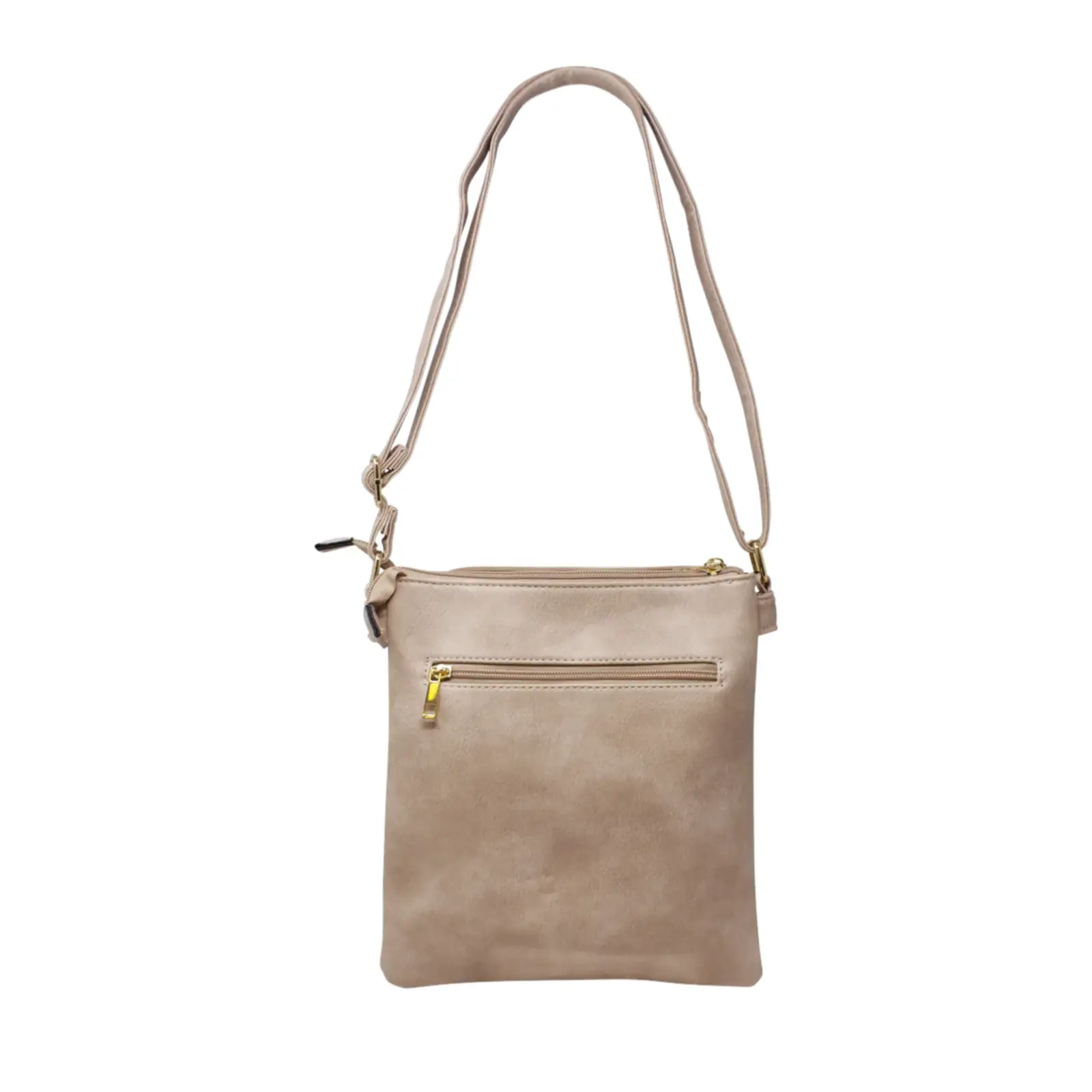 Multi-Zip Double Compartment Quilted Crossbody - Image 16