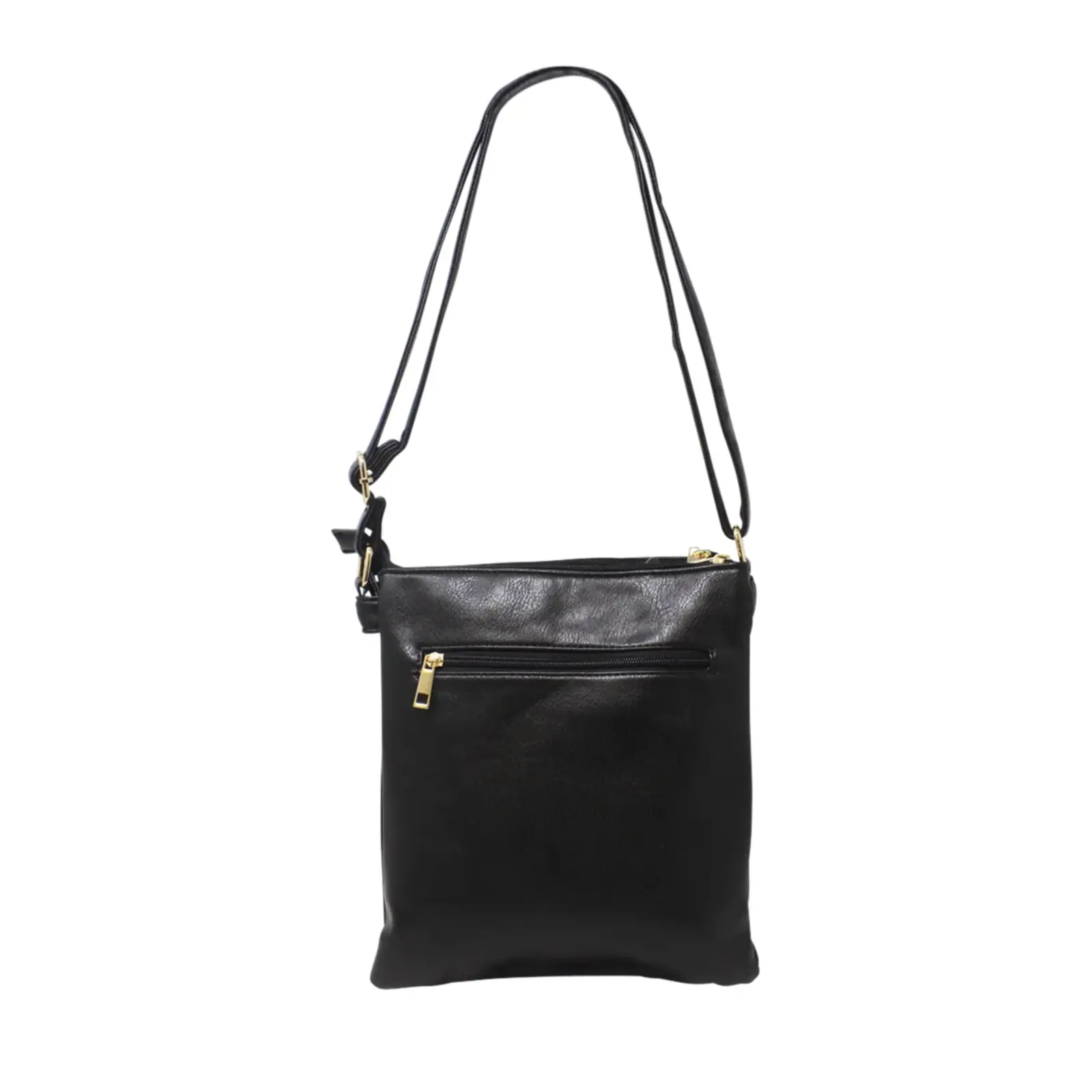 Multi-Zip Double Compartment Quilted Crossbody - Image 2