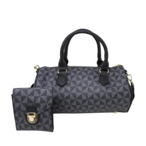 Baguette Geometric Crossbody Bag with Purse