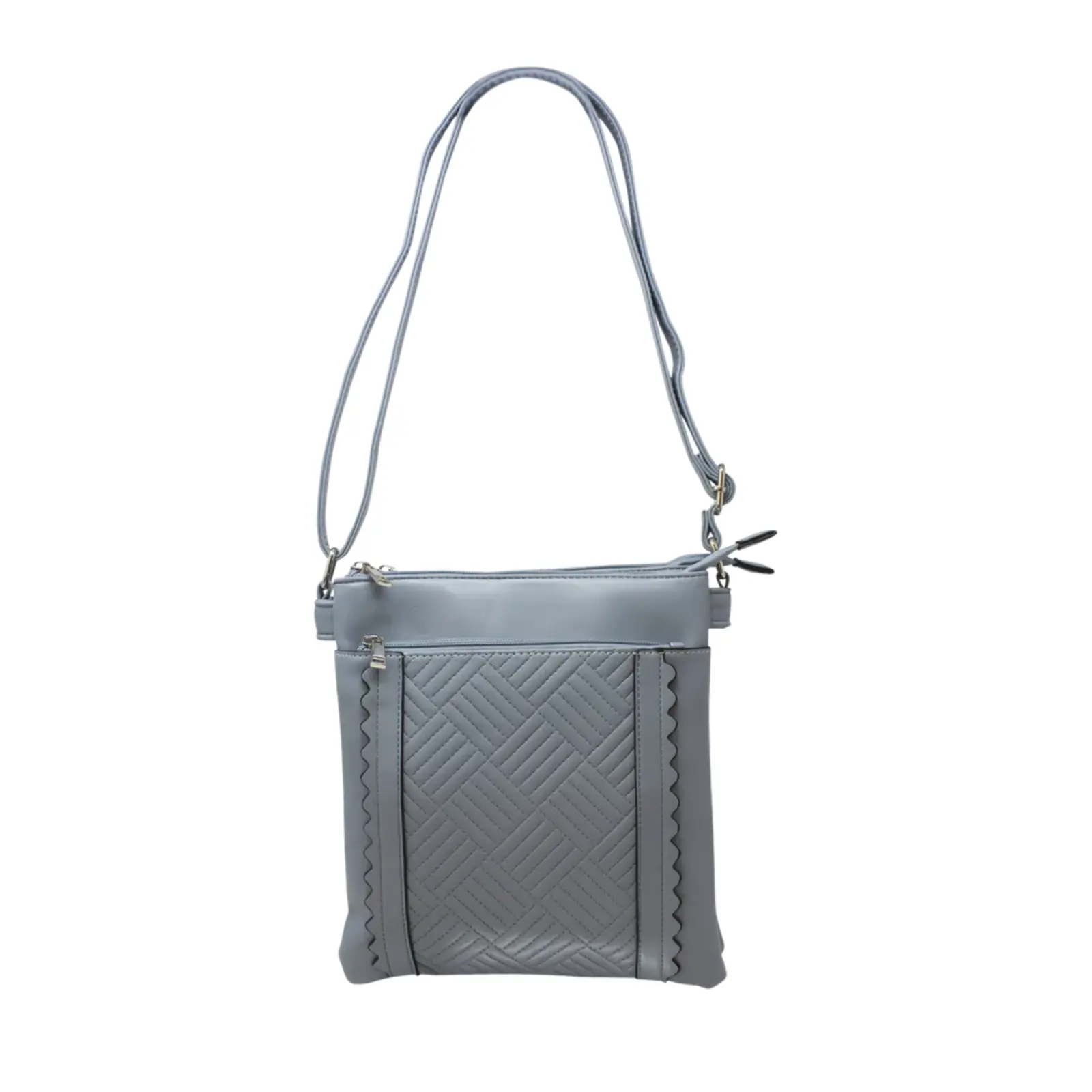 Crossbody Bag with Stitching Lines - Image 14