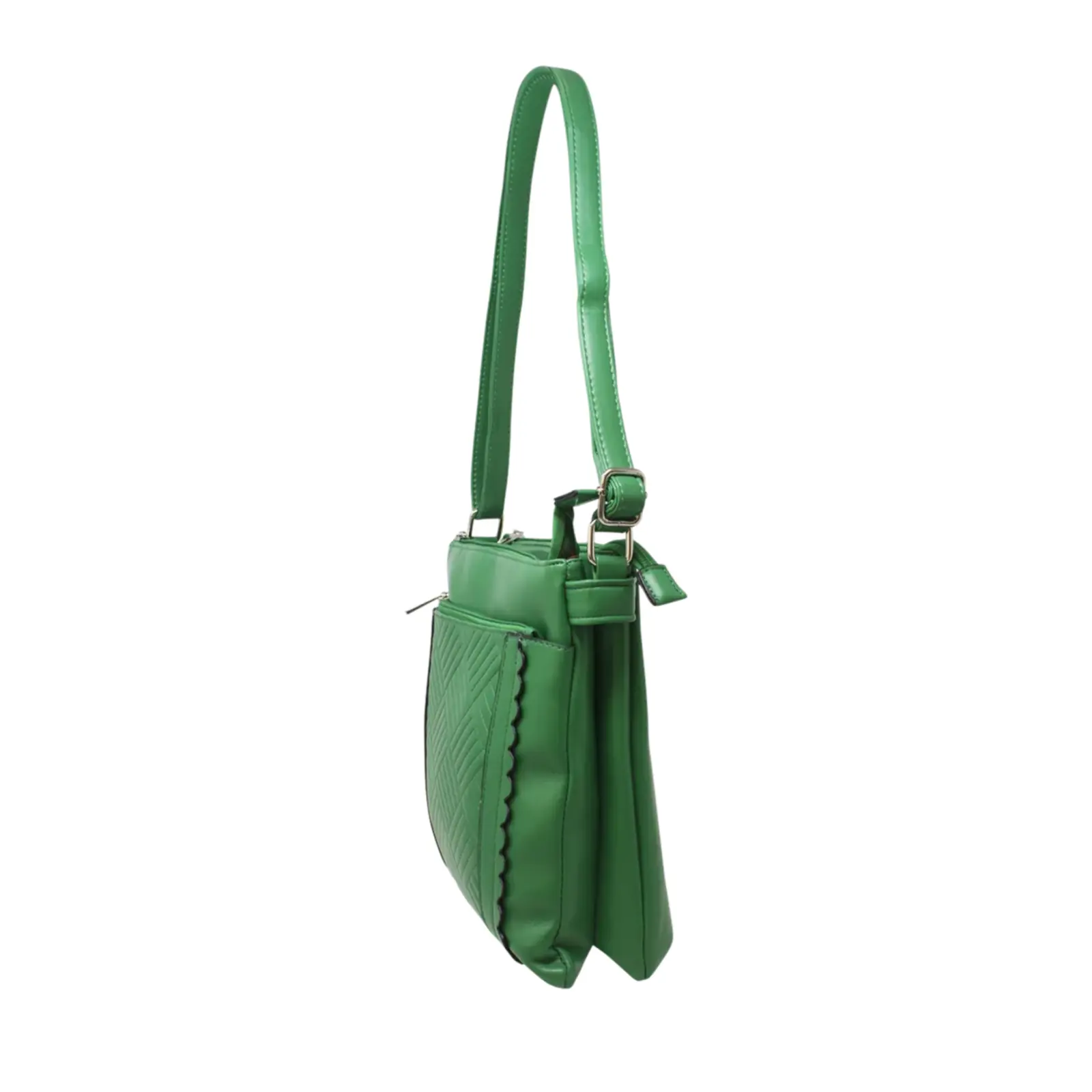 Crossbody Bag with Stitching Lines - Image 5