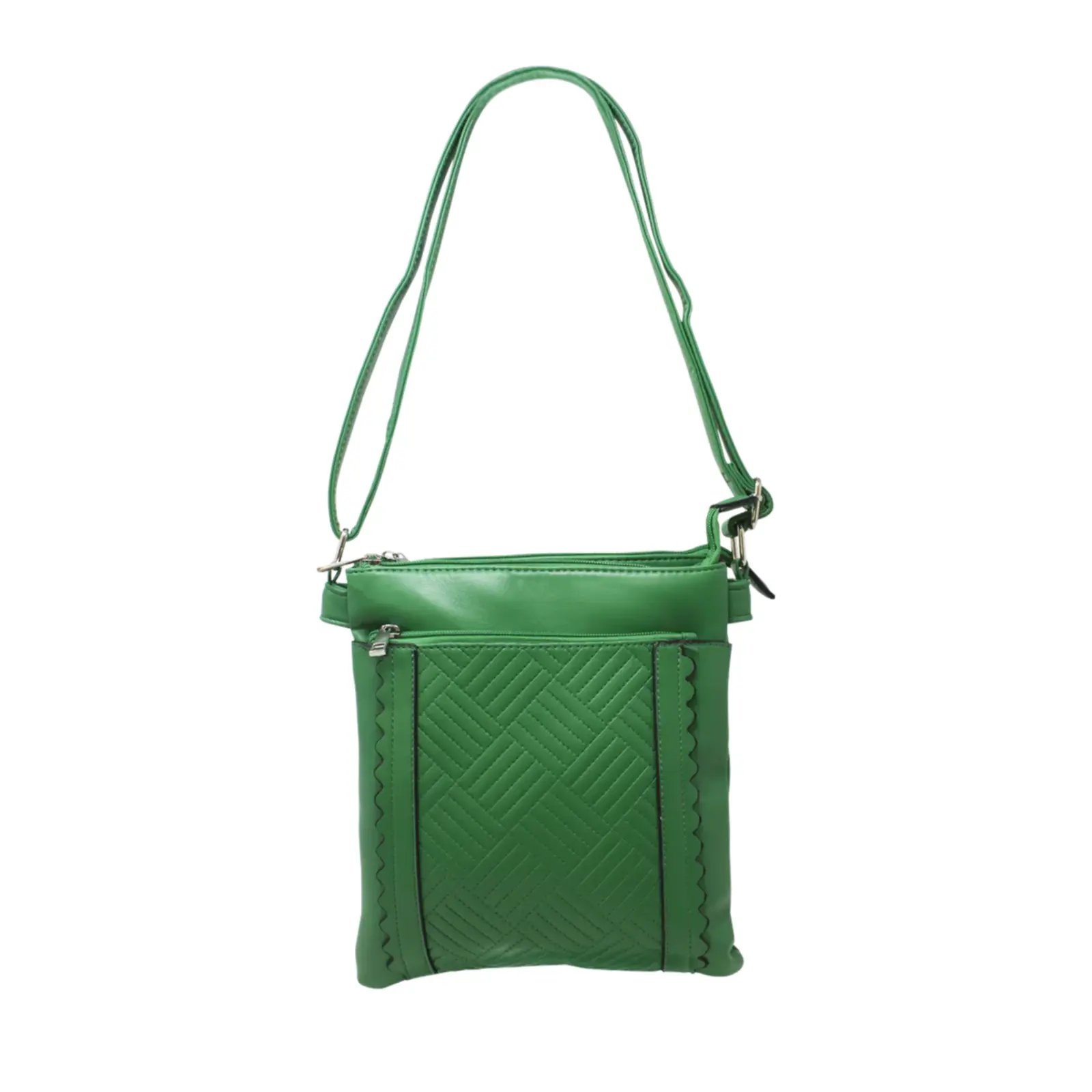 Crossbody Bag with Stitching Lines - Image 6