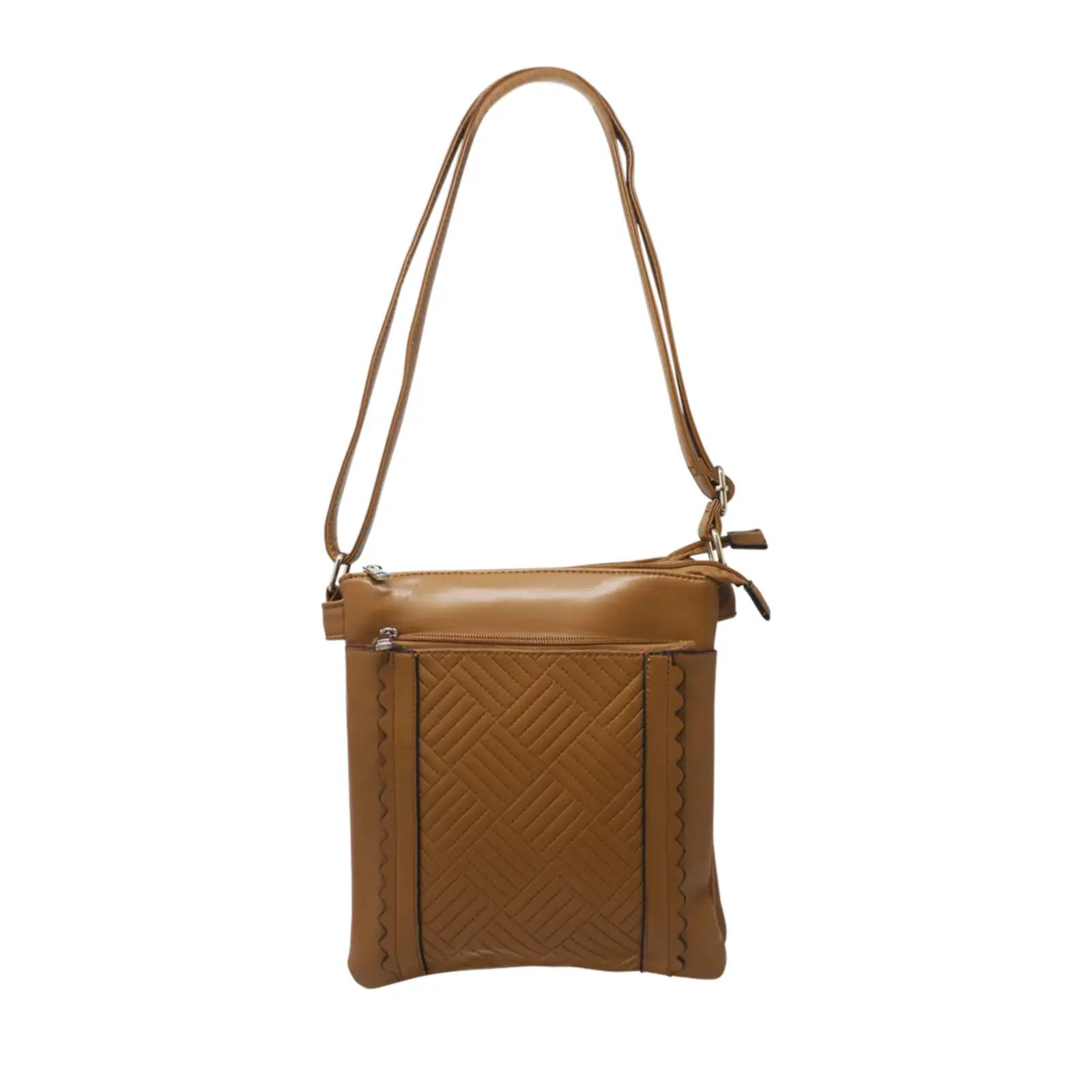 Crossbody Bag with Stitching Lines - Image 3