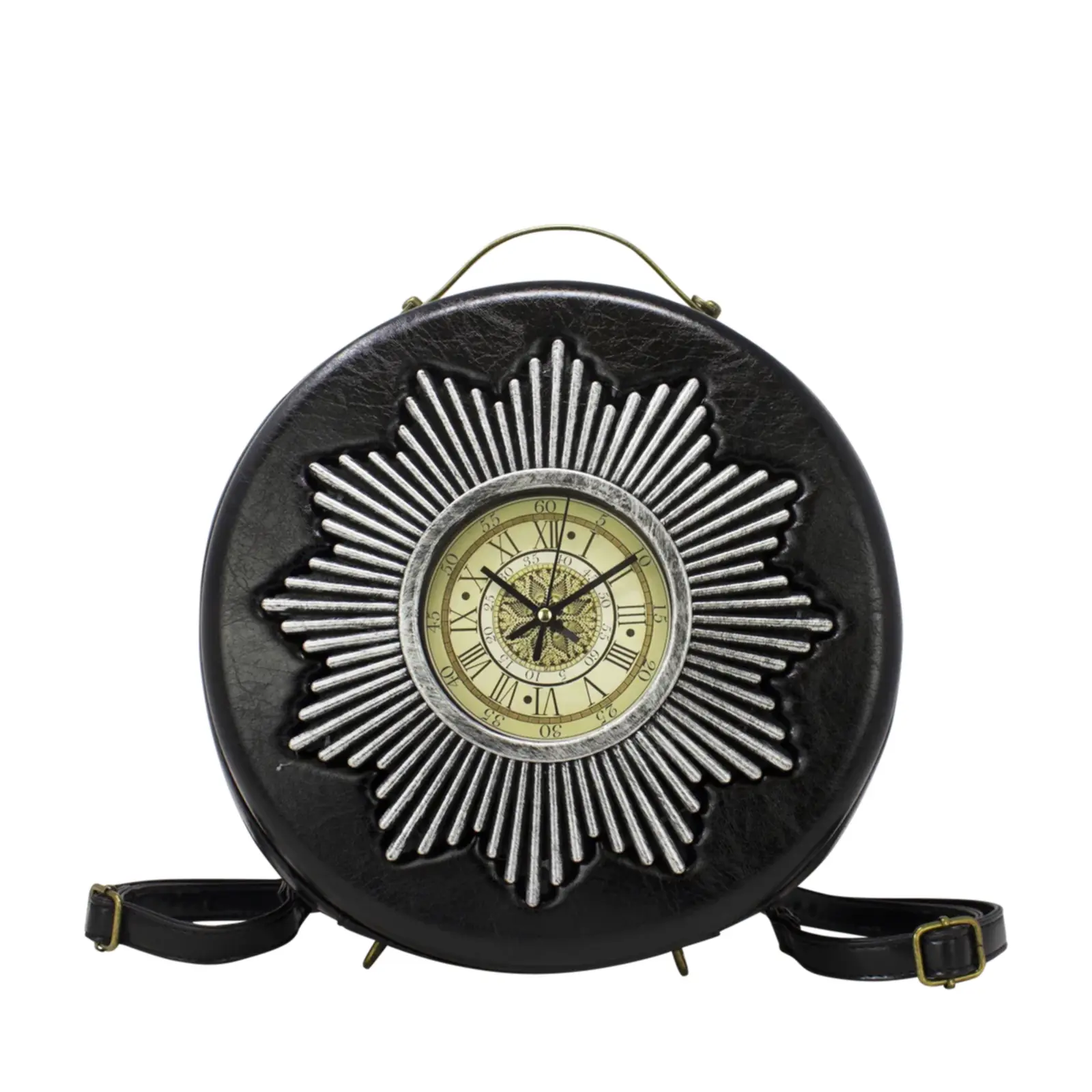 Round Clock Centred Backpack