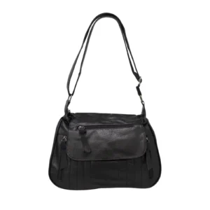 Clasp Front Pocket Crossbody Bag