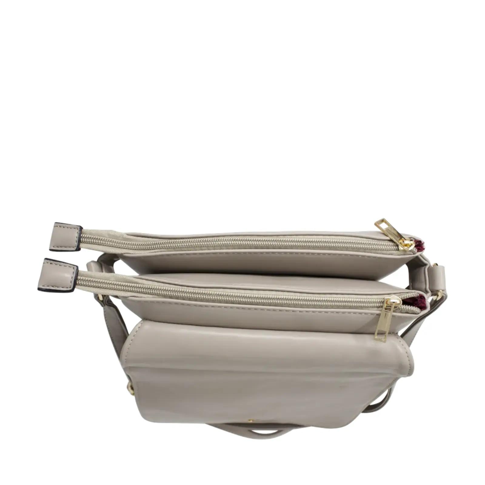 Quilted Pattern Crossbody with Front Chain Link - Image 10