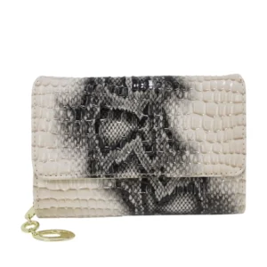 Faux Crocodile Pattern Folded Purse