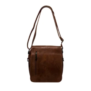 Unisex Flap Over Zipped Crossbody