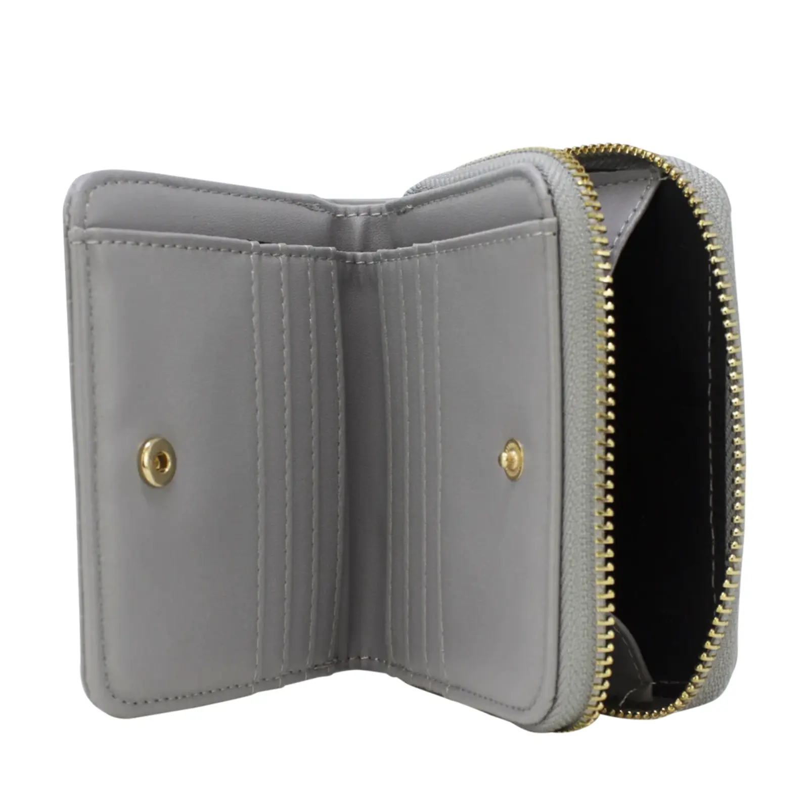 Small Zipped Purse with Waved Lines - Image 8