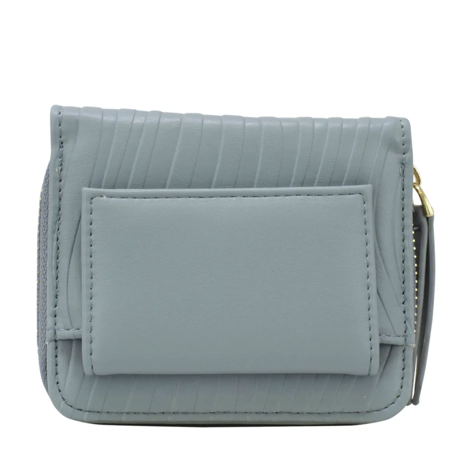 Small Zipped Purse with Waved Lines - Image 9