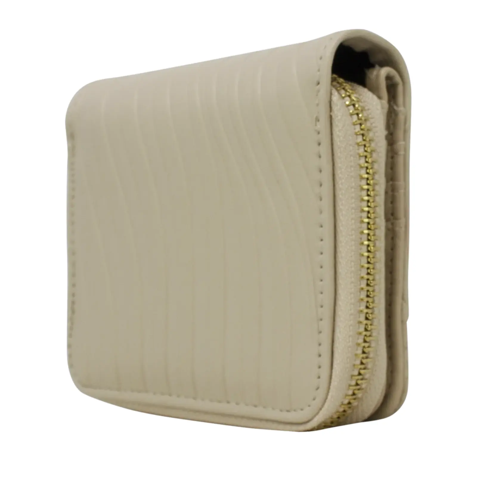 Small Zipped Purse with Waved Lines - Image 2