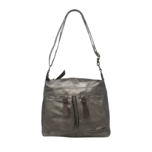 Zipped Double Pockets Crossbody