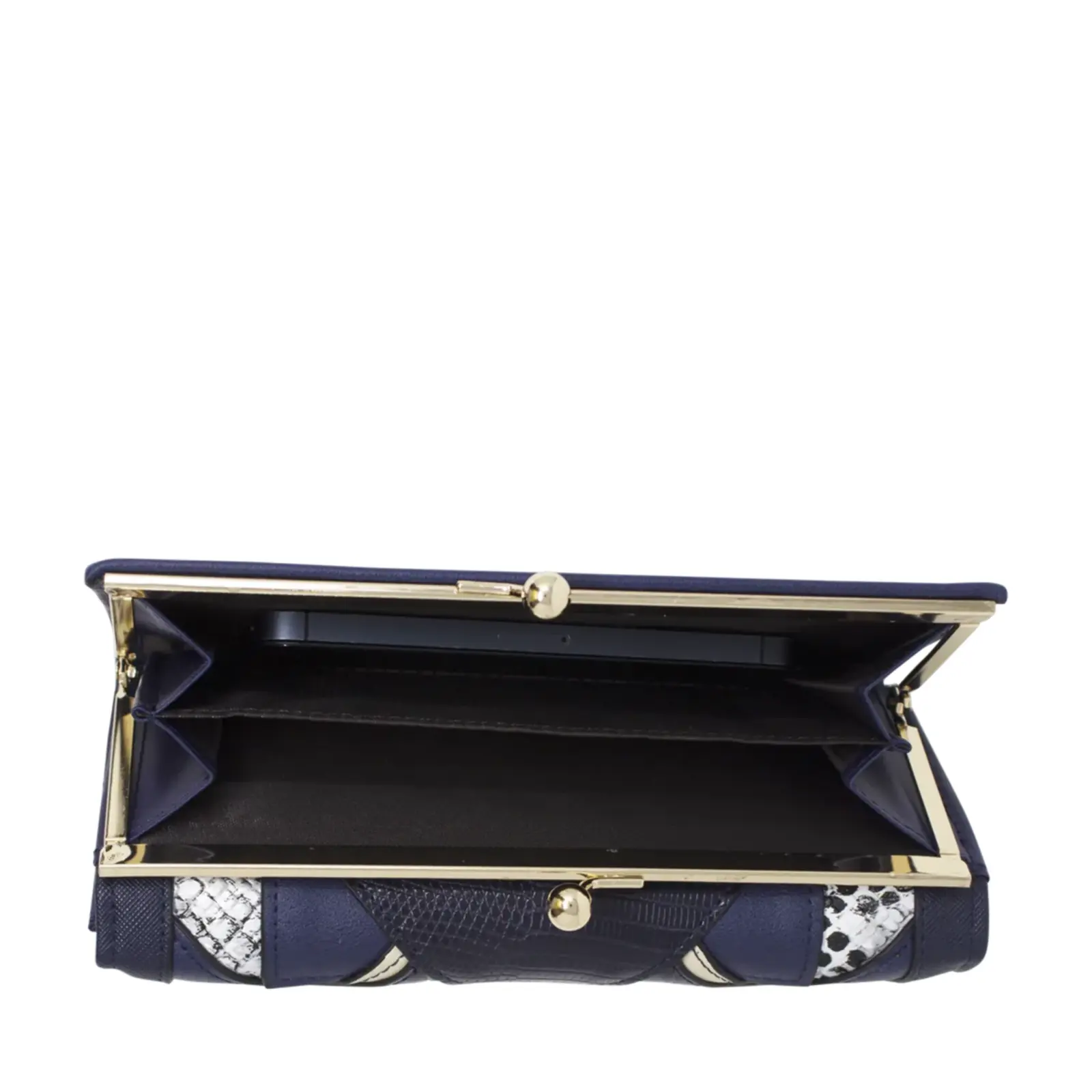 NEW Symmetrical Faux Leather Panels Purse - Image 6