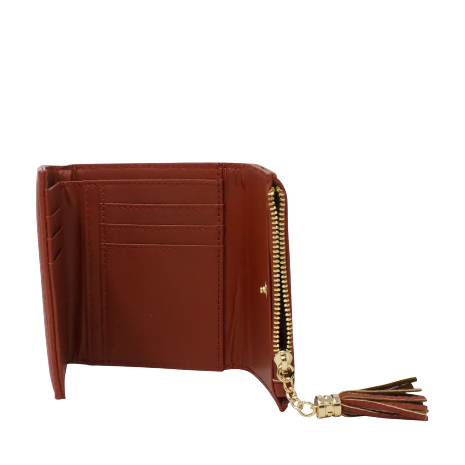 Tri-Fold Small Purse with Bee Decoration - Image 10