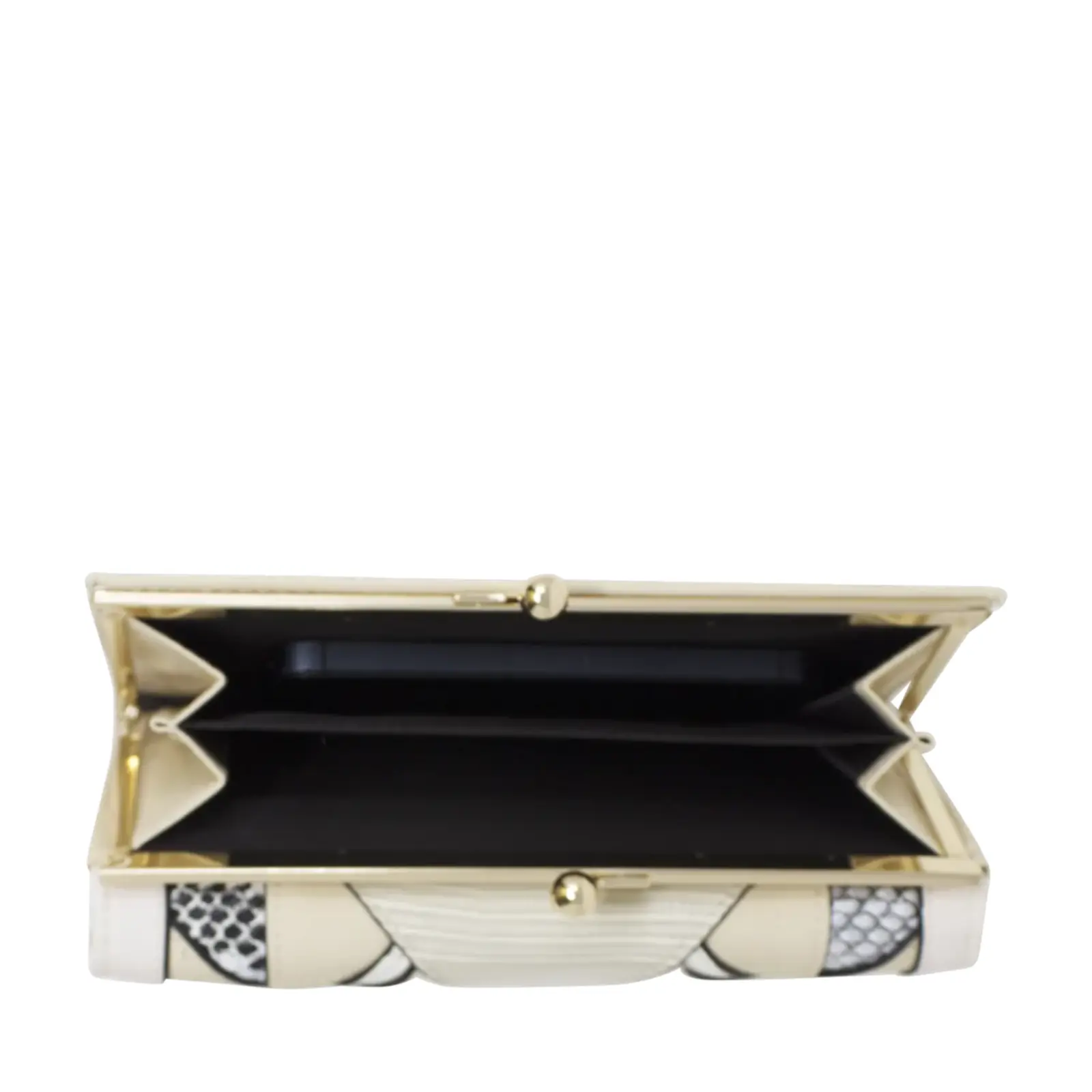 NEW Symmetrical Faux Leather Panels Purse - Image 2