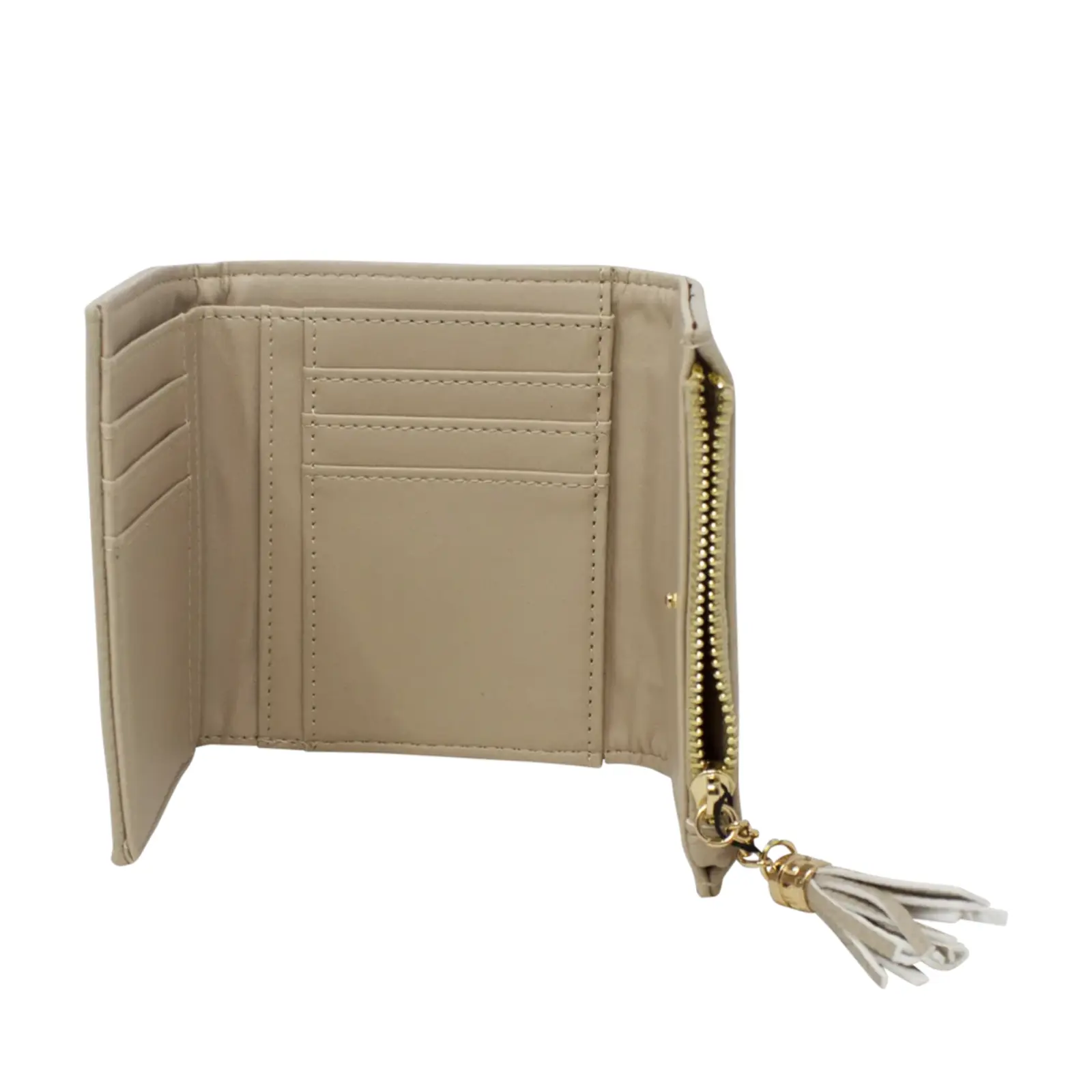 Tri-Fold Small Purse with Bee Decoration - Image 2