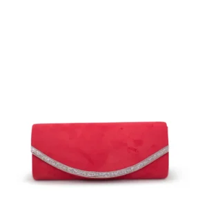 Long Silvery Edge Clutch