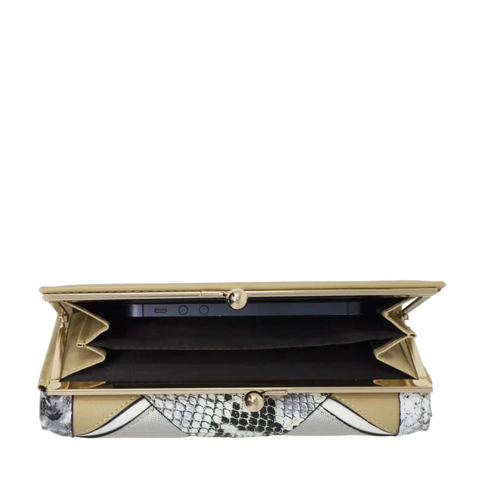 Mixed Patched Faux Leather Purse - Image 10