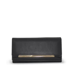 Ladies Long Folding Metal Bar Purse