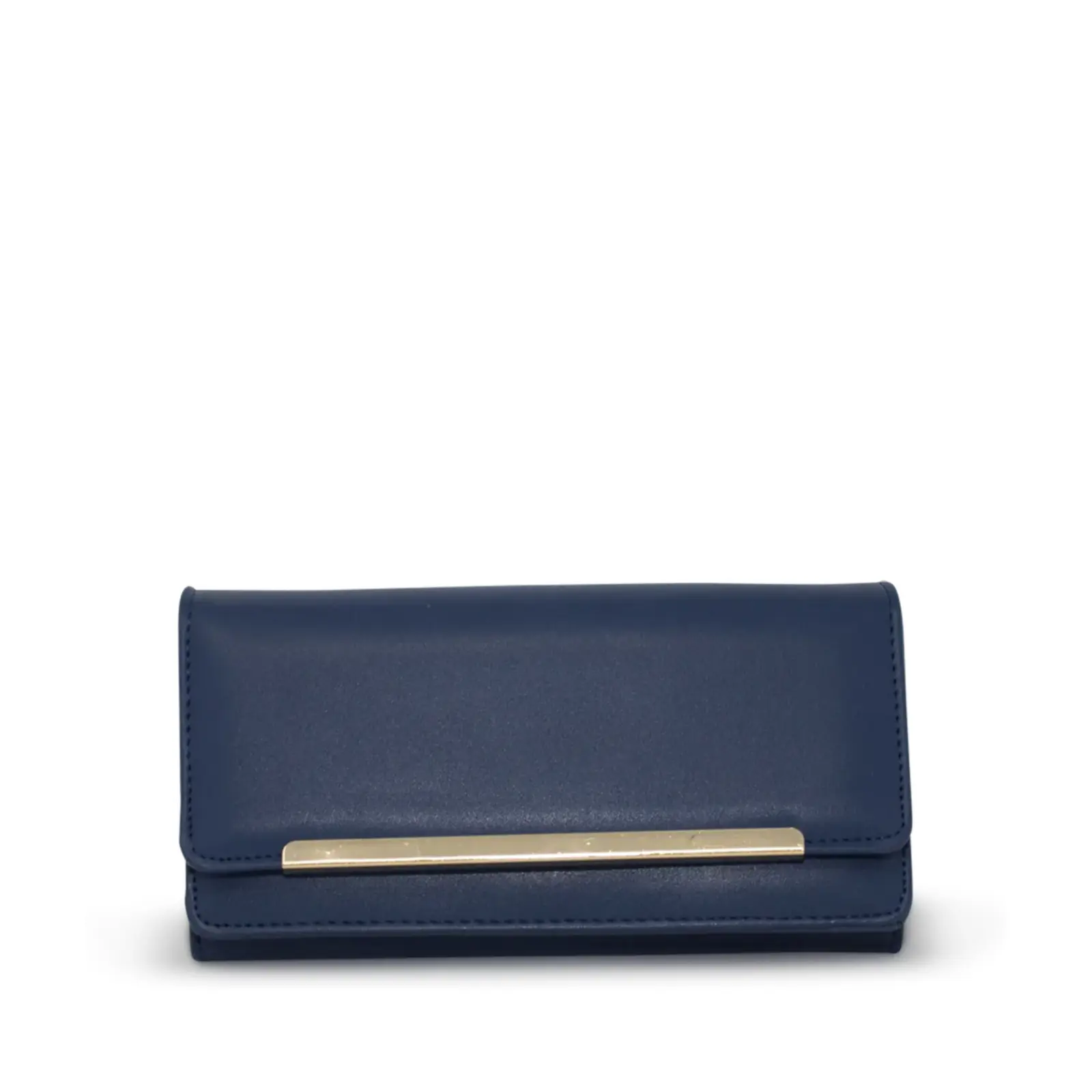 Ladies Long Folding Metal Bar Purse - Image 3