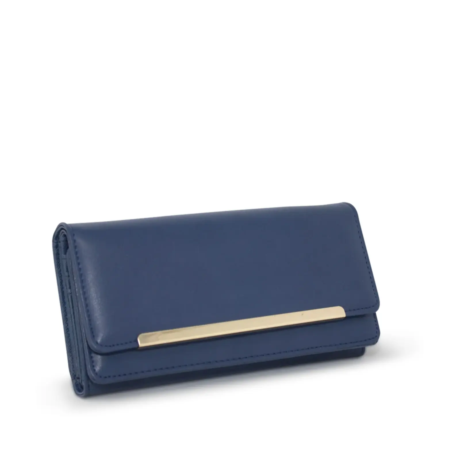 Ladies Long Folding Metal Bar Purse - Image 4