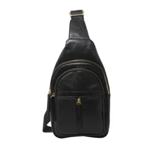 Unisex Sling Bag with Front Zipper