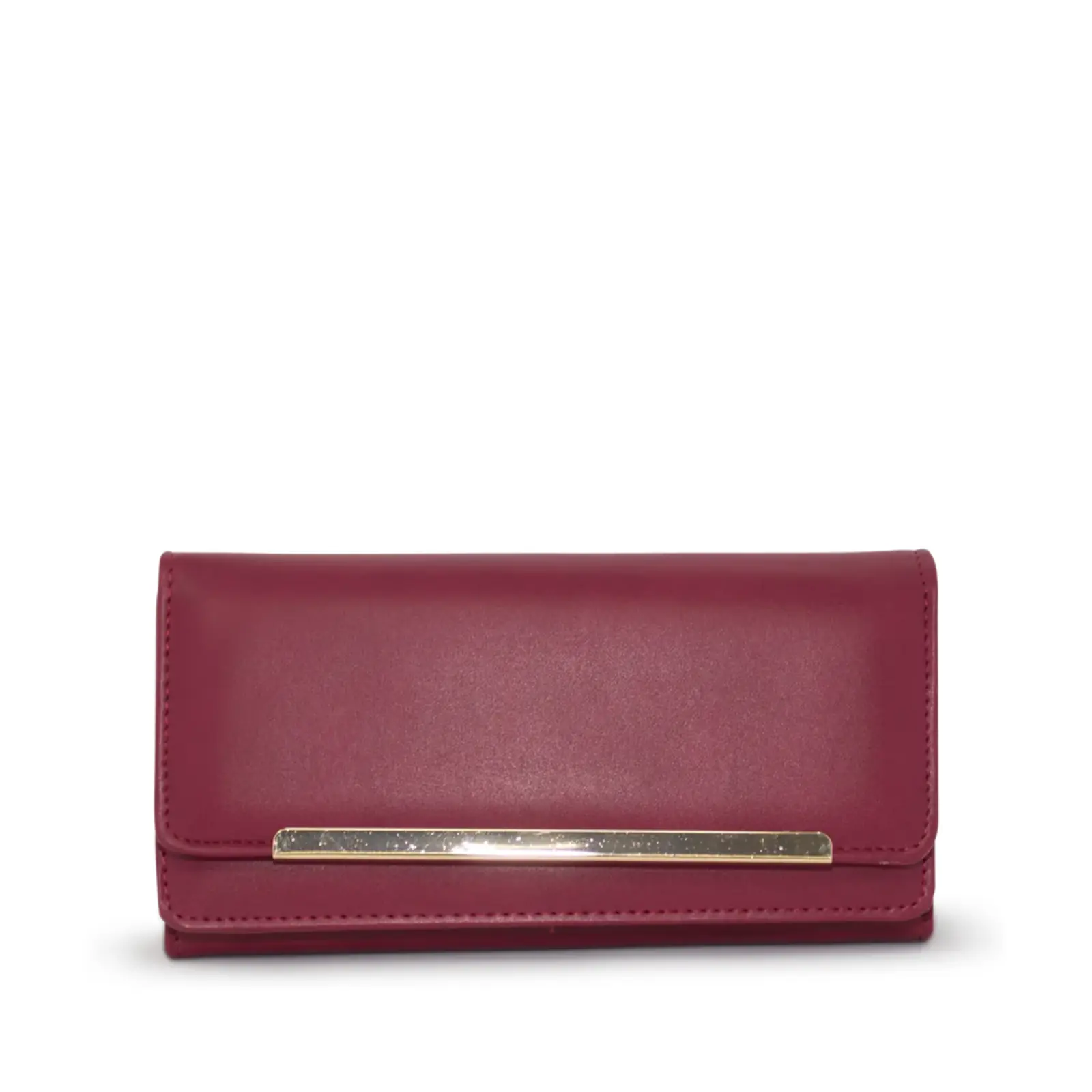 Ladies Long Folding Metal Bar Purse - Image 5