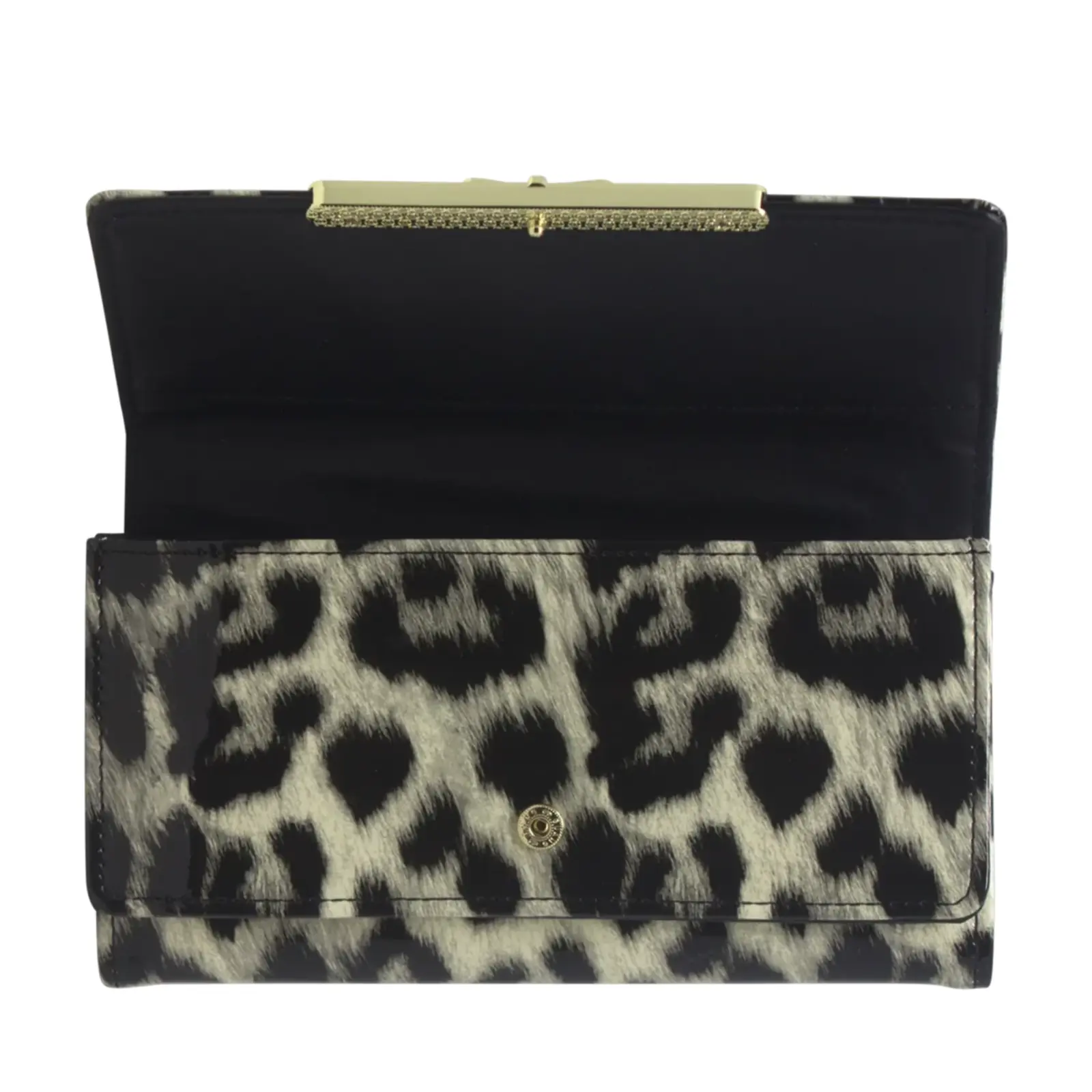 Duo Flips Leopard Print Long Purse - Image 2