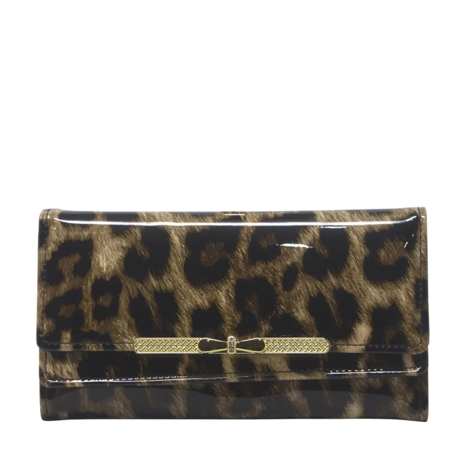 Duo Flips Leopard Print Long Purse - Image 3