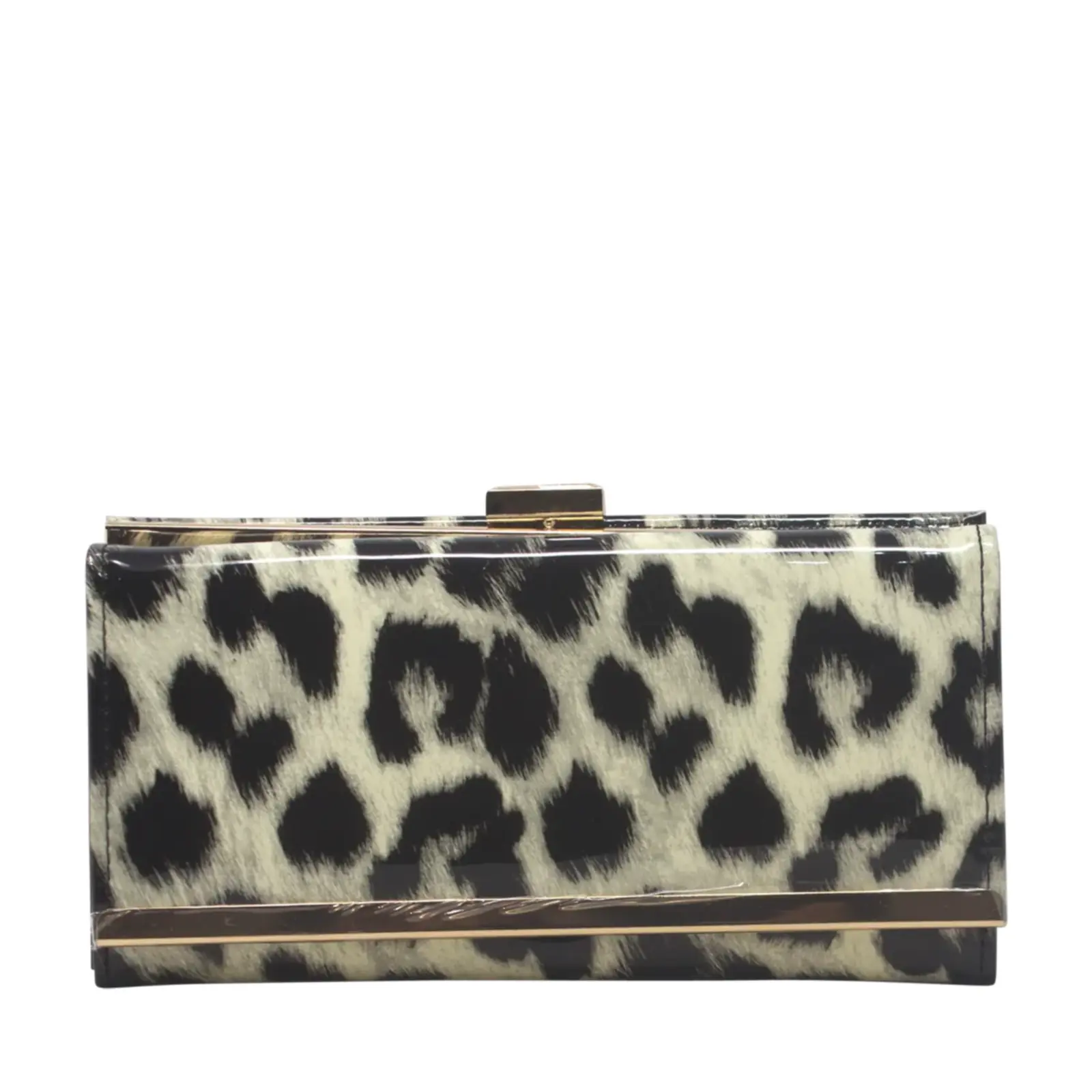 Shine Clutch Purse with Leopard Prints 1169/10830