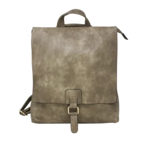 Unisex Mono-Tone Flap Backpack