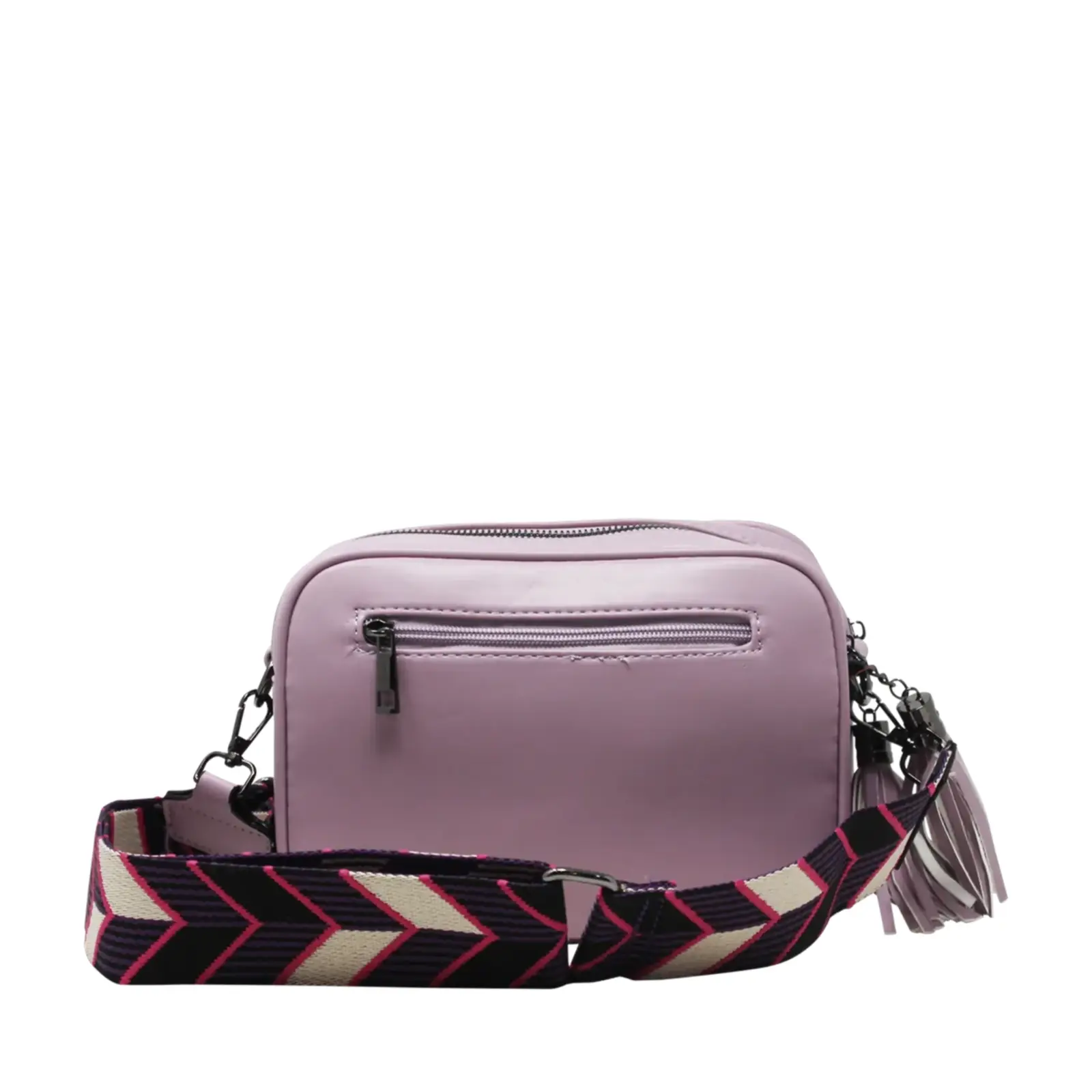 Duo-Pockets Camera Bag with Stitched Chevron Pattern - Image 19