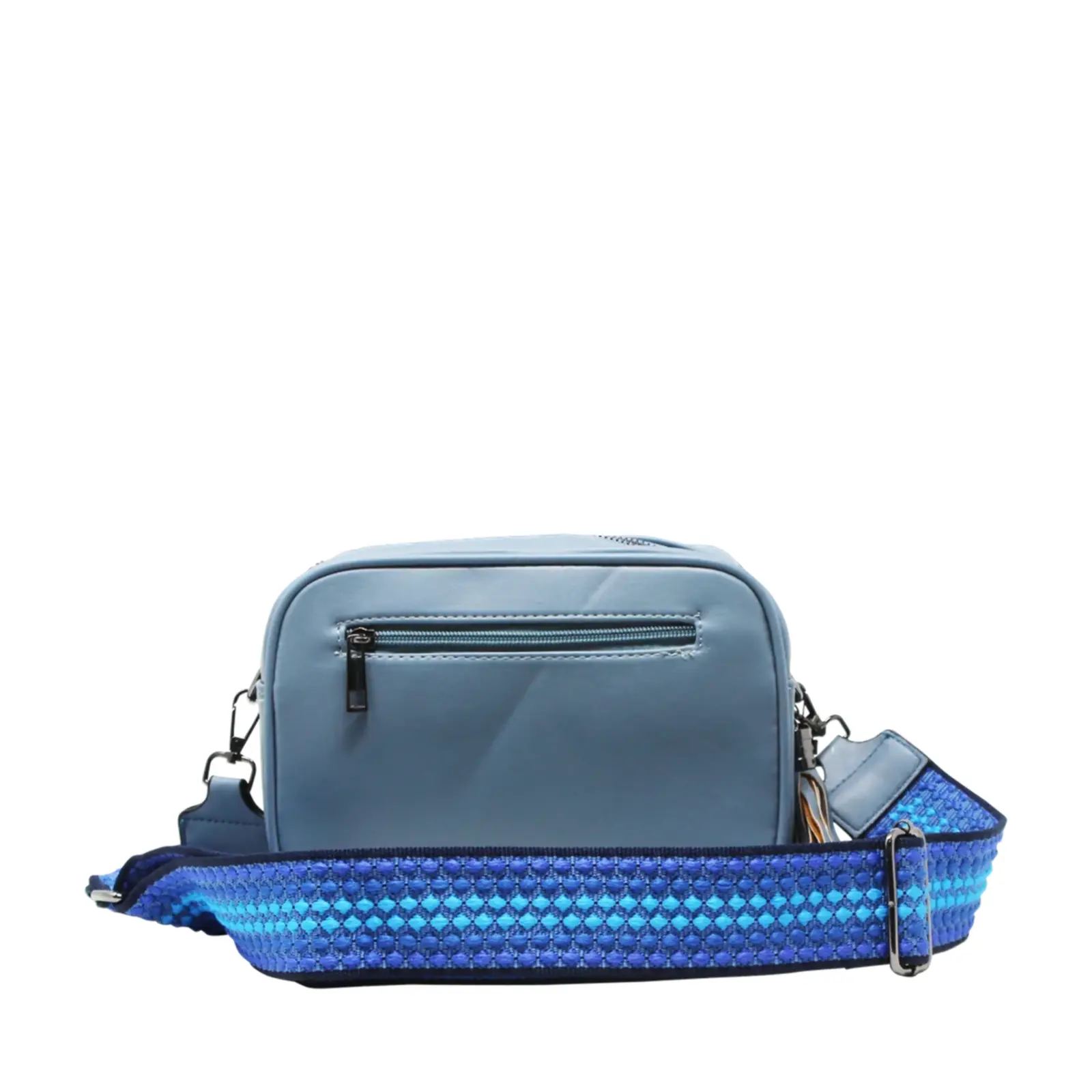 Duo-Pockets Camera Bag with Stitched Chevron Pattern - Image 15