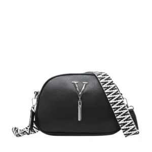 Small V-tag Crossbody Bag with a Canvas Strap