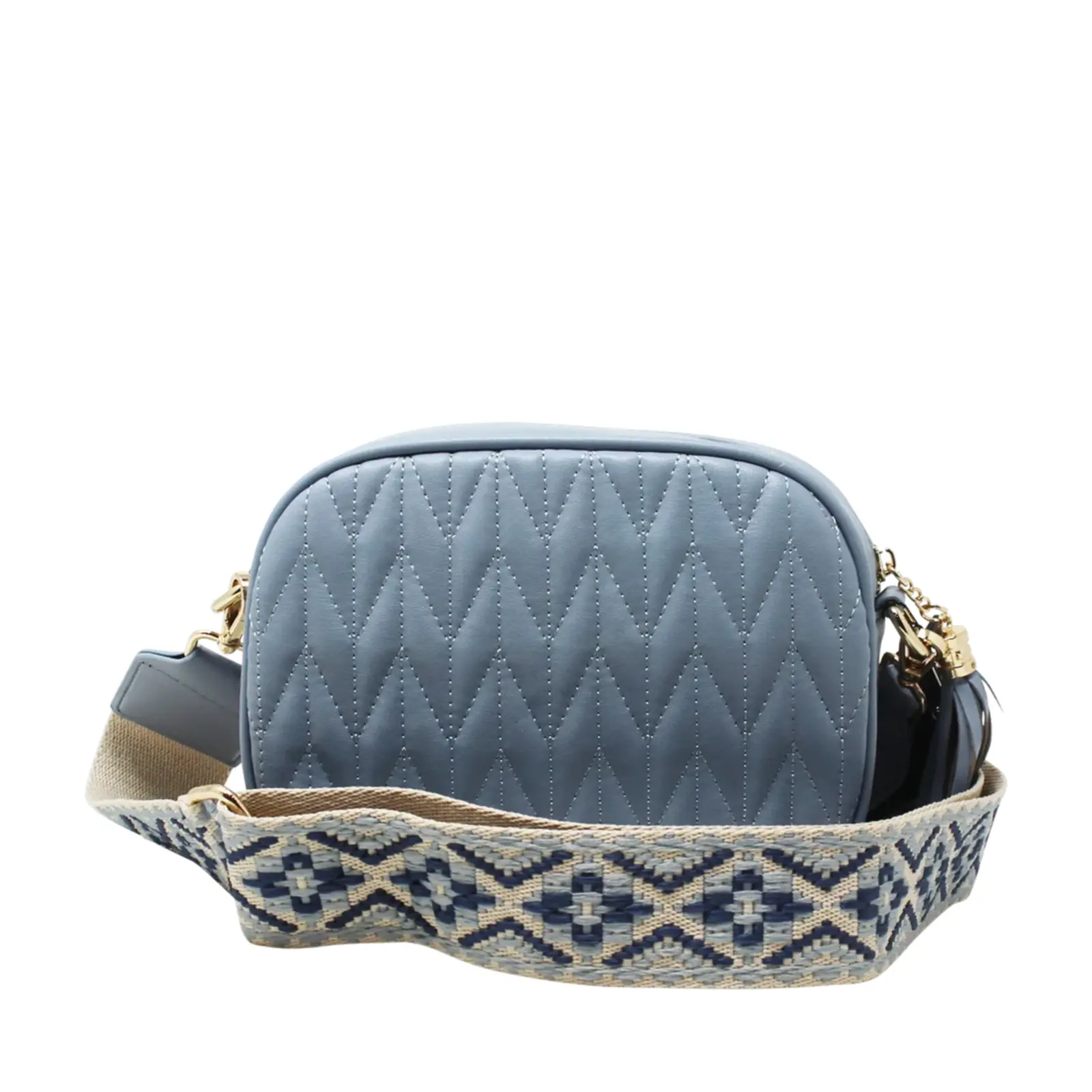 Small Stitched Camera Bag with Bee & Canvas Strap - Image 18