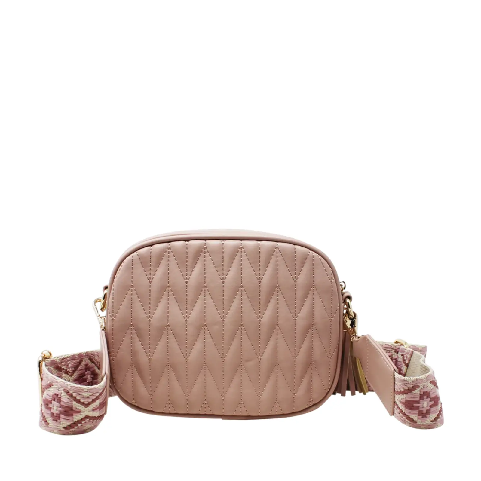 Small Stitched Camera Bag with Bee & Canvas Strap - Image 12