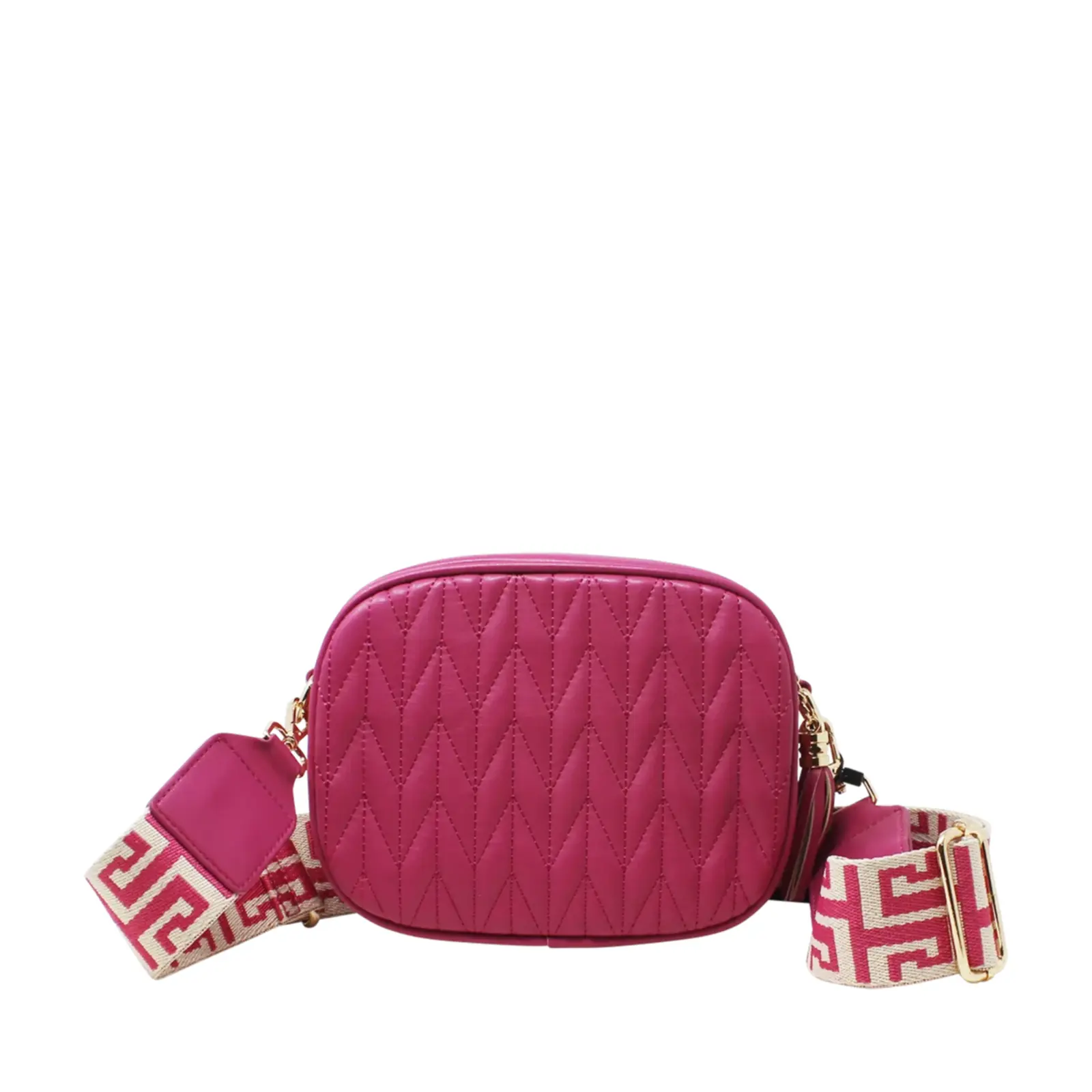 Small Stitched Camera Bag with Bee & Canvas Strap - Image 16