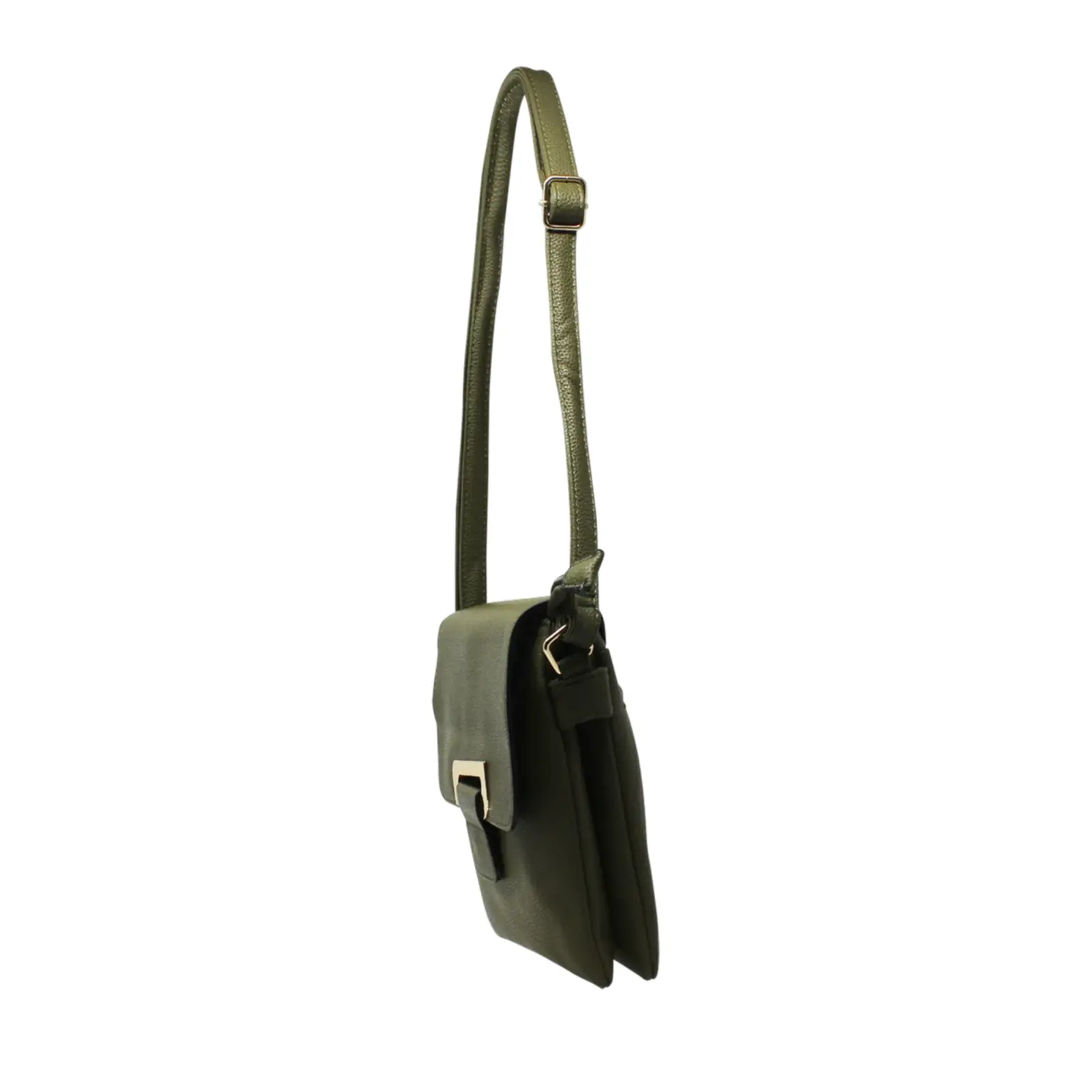 Front Flap Crossbody with Metal Ring - Image 2