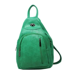 Unisex Mono Colour Zippers Backpack with Turn Lock Clasp ZL-2219/ZL-2301