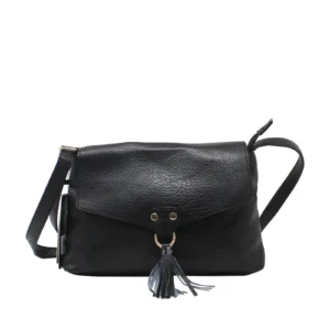 Small Pure Colour Crossbody with Front Tassel