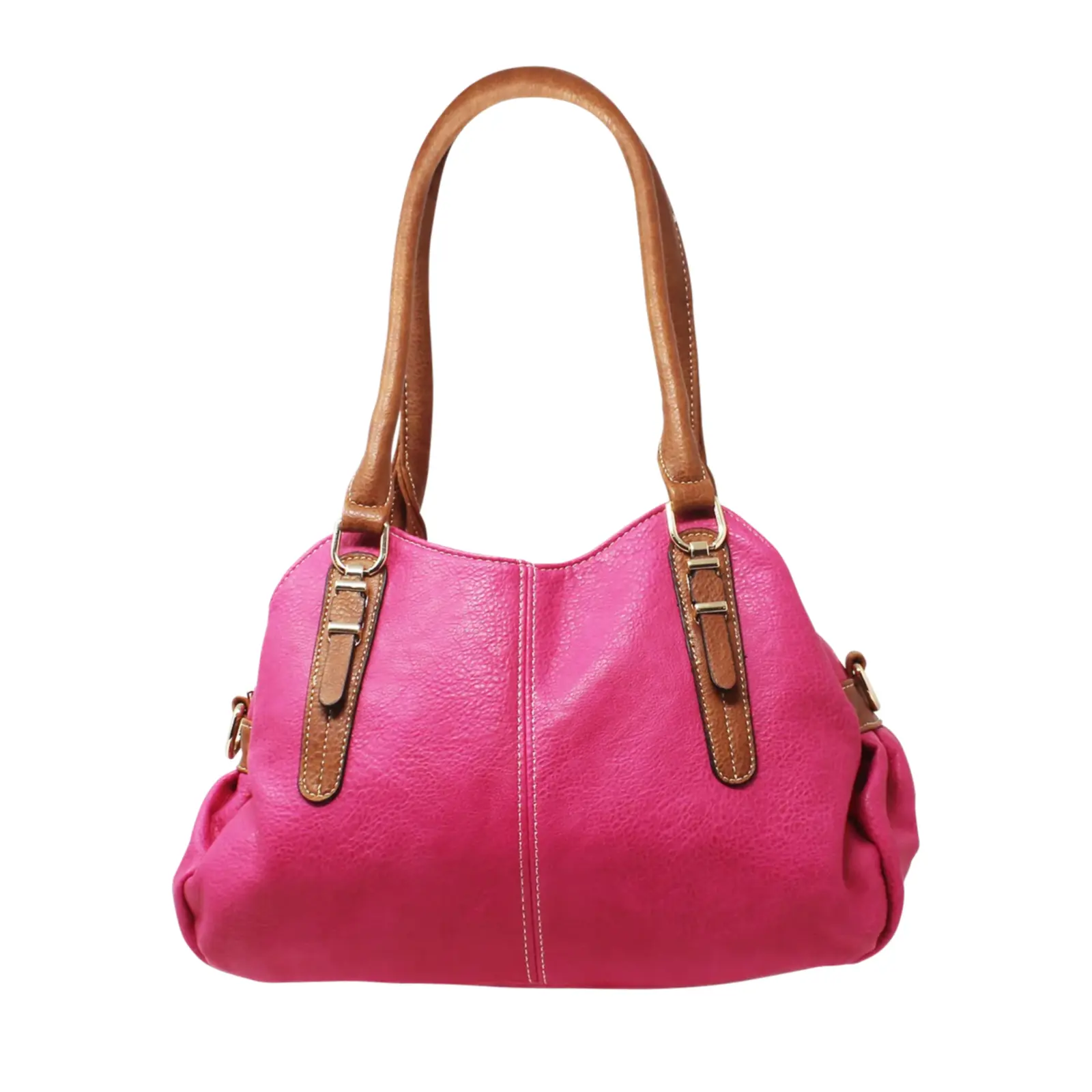 Soft Shoulder/Hobo Bag with Detachable Crossbody Strap - Image 3
